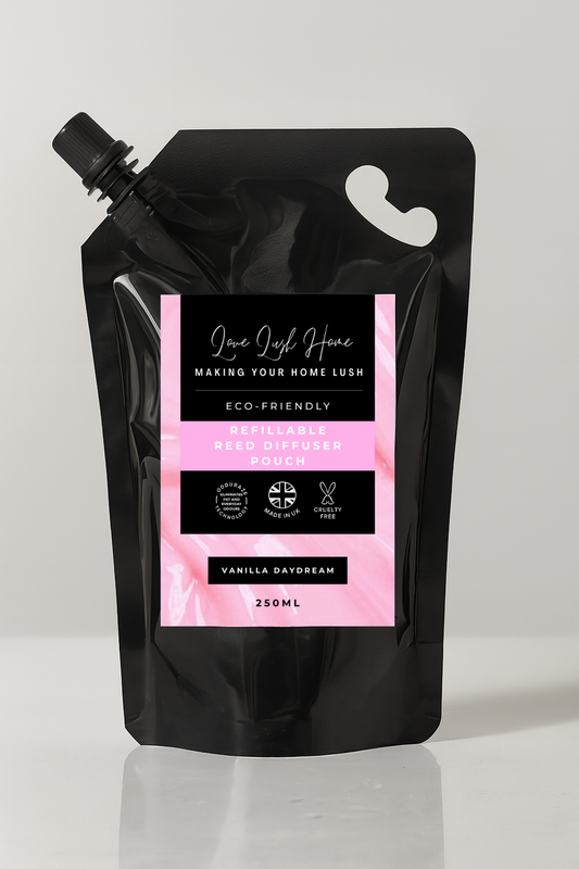 *CLEARANCE* Vanilla Daydream + Anti Odour Technology | Refillable Reed Diffuser Pouch - 250ml
